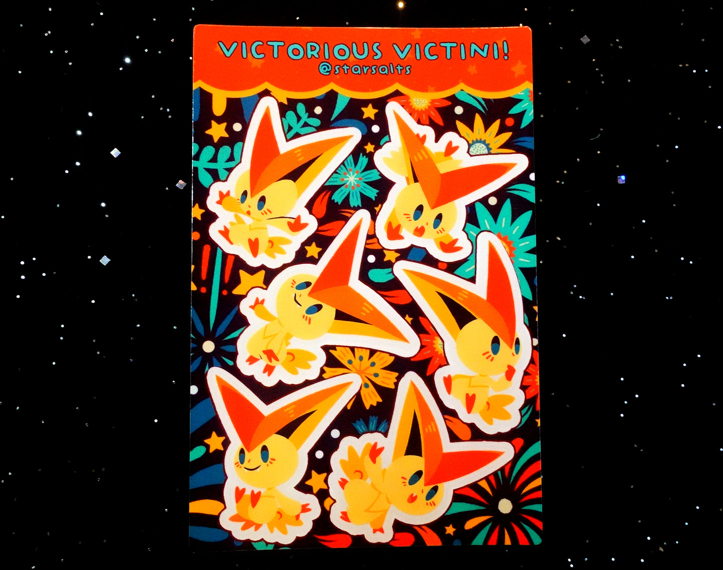 Victorious Victini Sticker Sheet