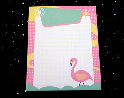 Flamingo Garden Notepad
