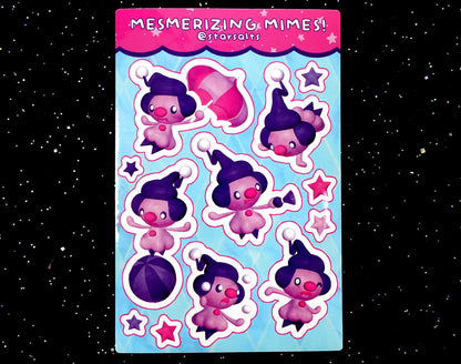 Mesmerizing Mime Jr Sticker Sheet