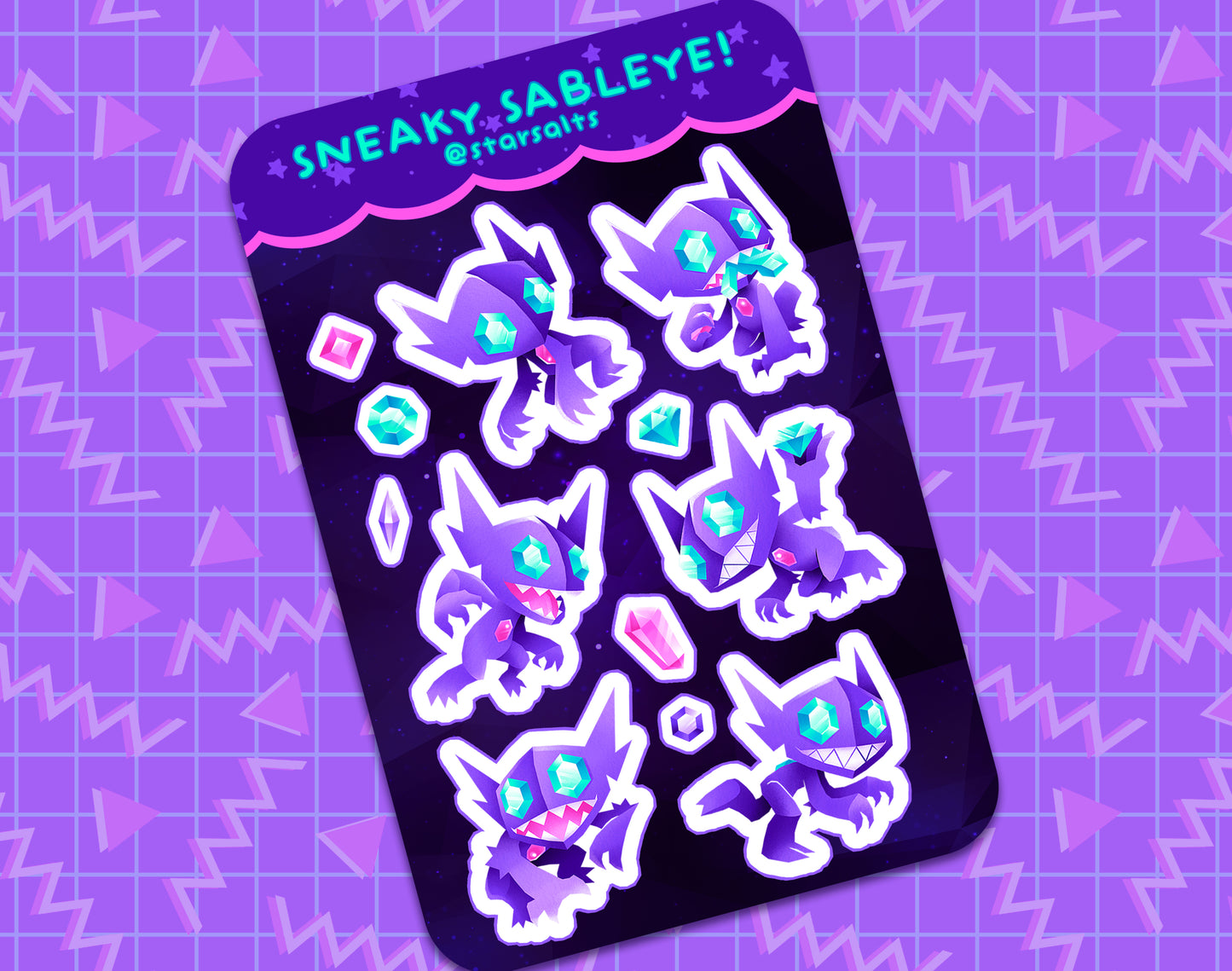 Sneaky Sableye Sticker Sheet