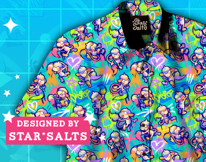 Smeargle Splatter Button Up Shirt