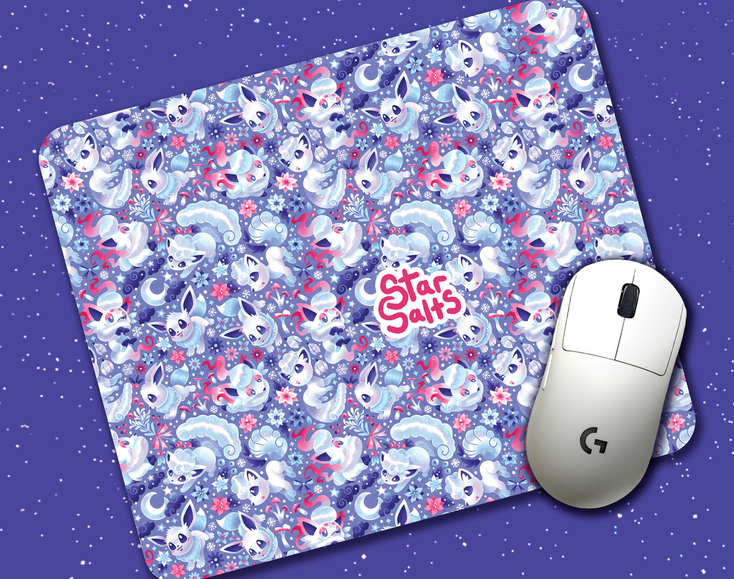 Frosty Foxes Mousepad
