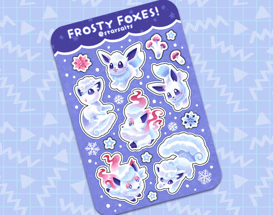 Frosty Foxes Sticker Sheet
