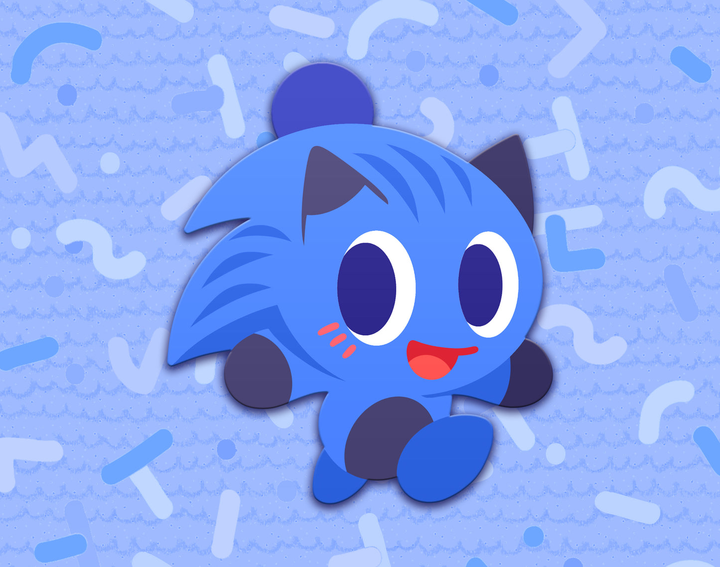 Blue Chao Dyed Enamel Pin