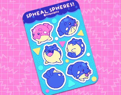 Splashing Spheal Sticker Sheet