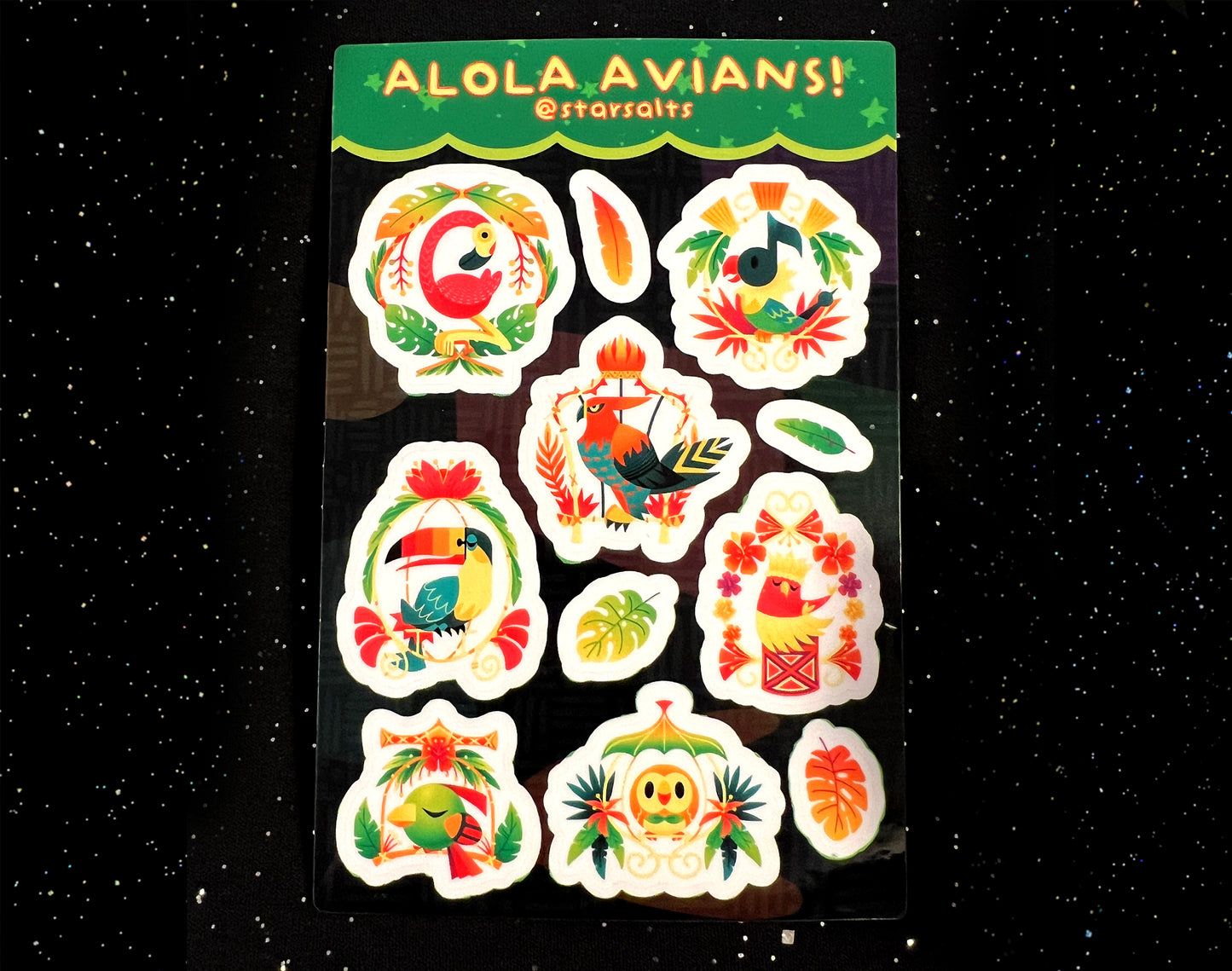 Alolan Avians Sticker Sheet