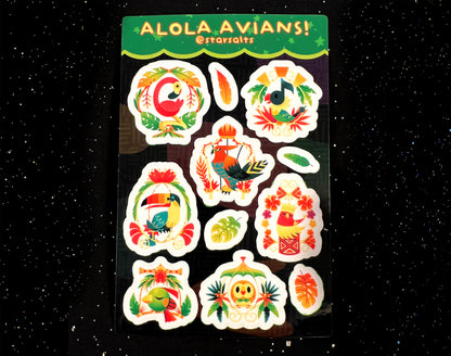 Alolan Avians Sticker Sheet