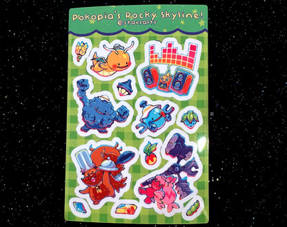 Pokopia Skyline Sticker Sheet