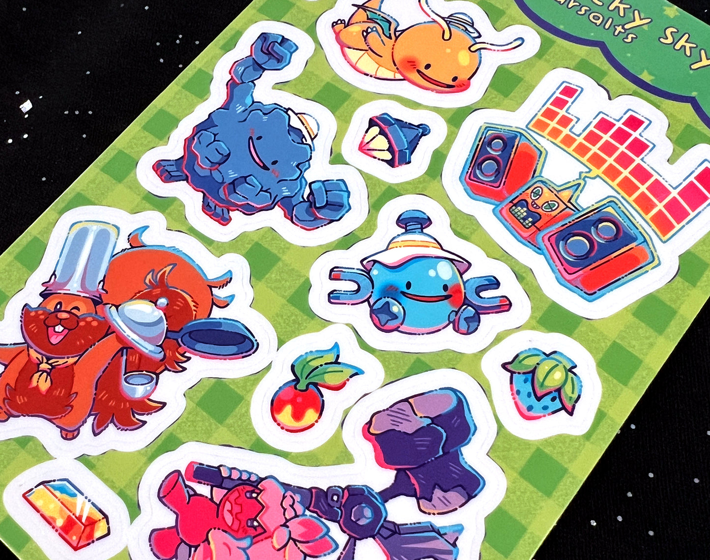 Pokopia Skyline Sticker Sheet