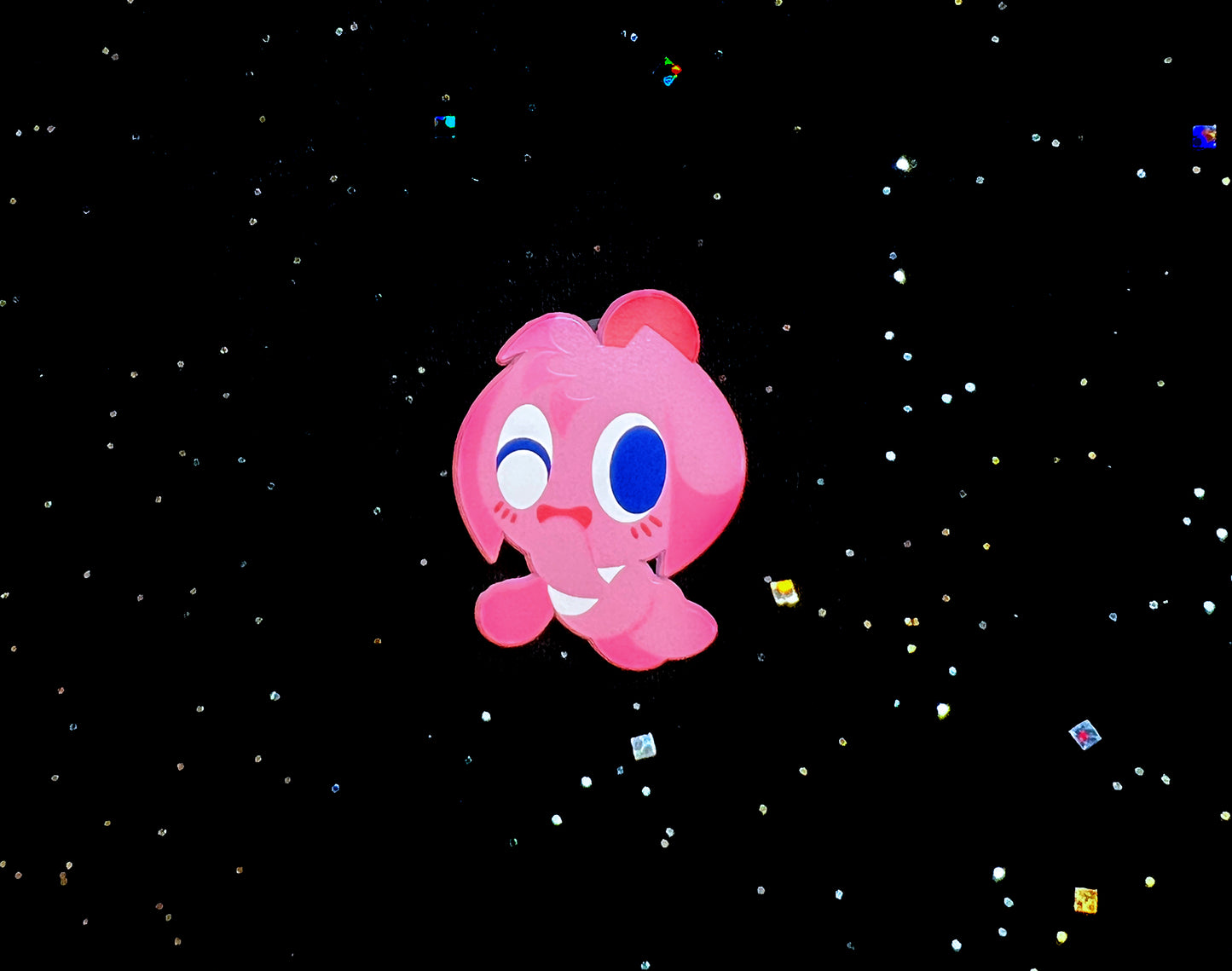 Pink Chao Dyed Enamel Pin