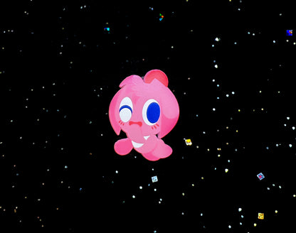 Pink Chao Dyed Enamel Pin