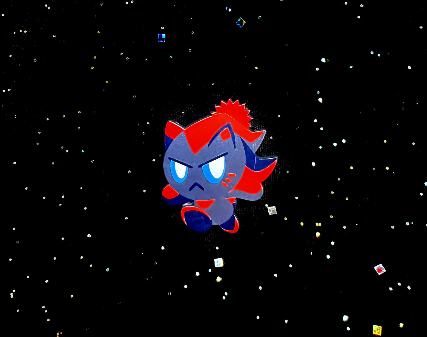 Edgy Chao Dyed Enamel Pin