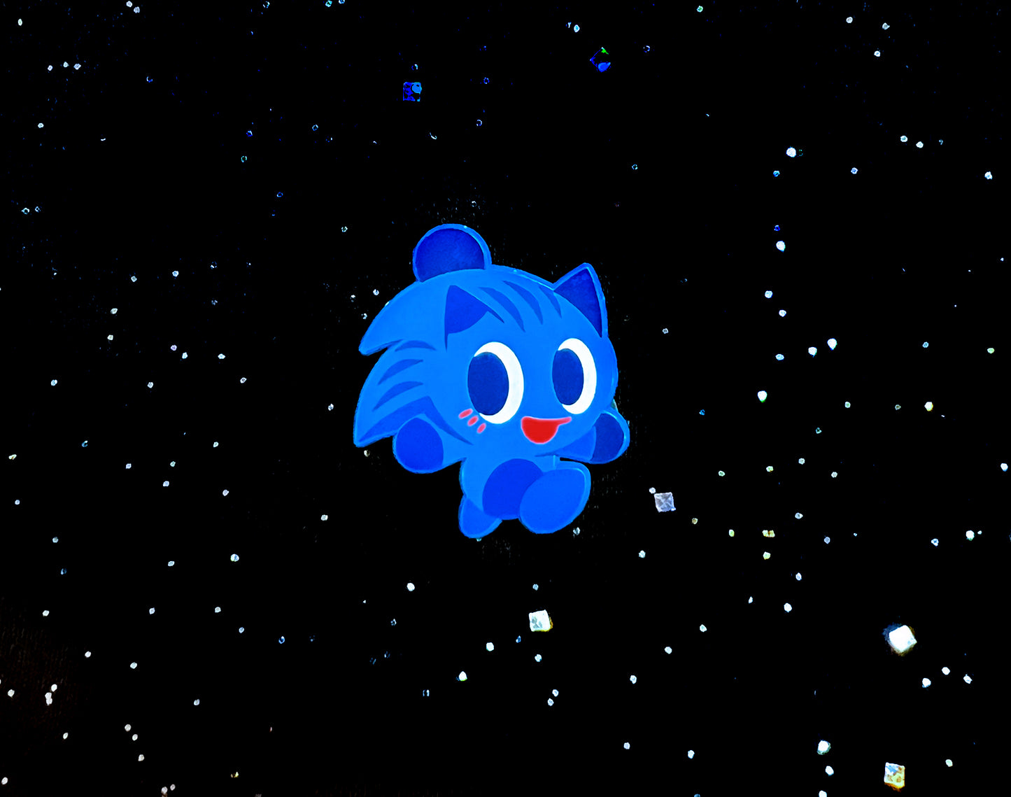 Blue Chao Dyed Enamel Pin