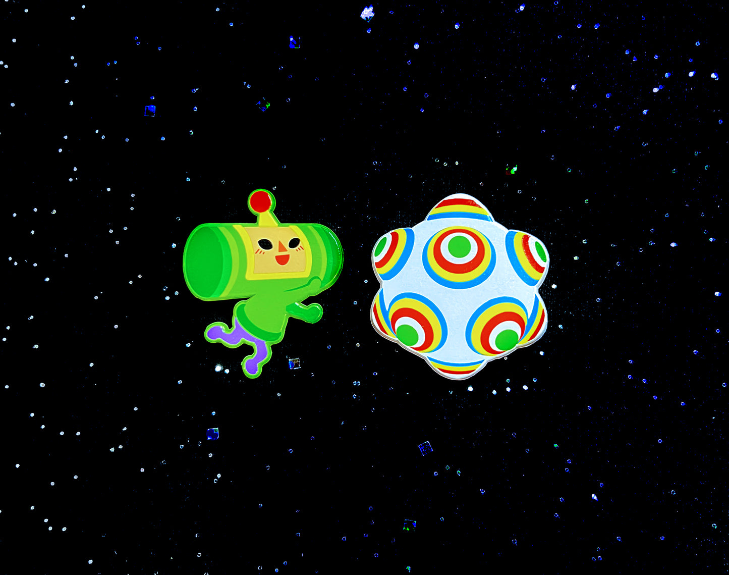 The Prince + Katamari Dyed Enamel Pin Set