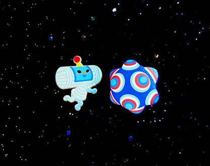 Opeo + Katamari Dyed Enamel Pin Set