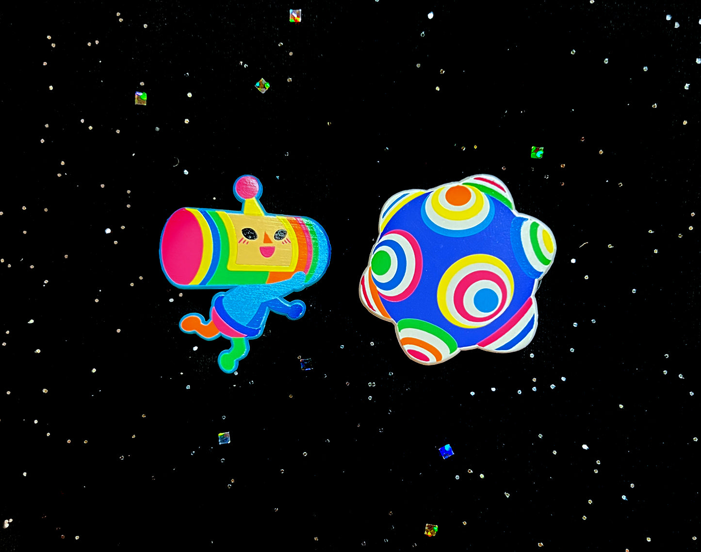 Marcy + Katamari Dyed Enamel Pin Set