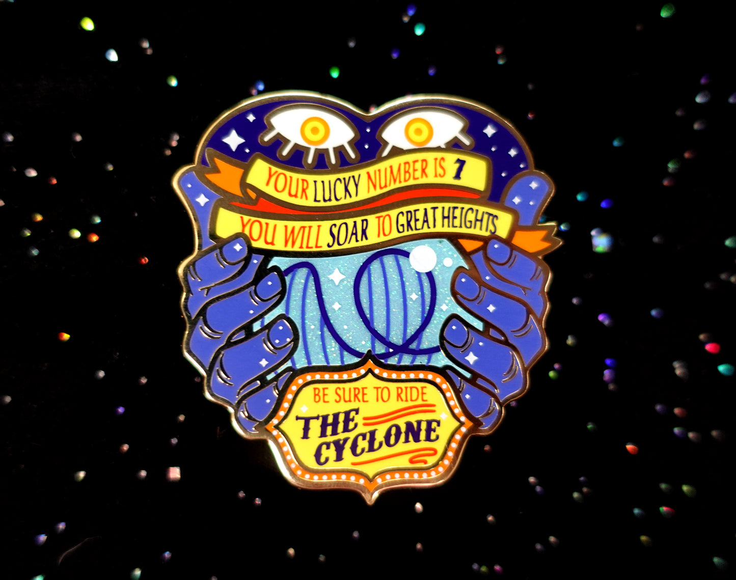 Ride the Cyclone Enamel Pin