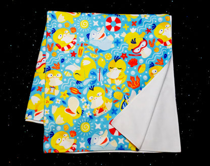 Psyduck Pool Party Beach Towel