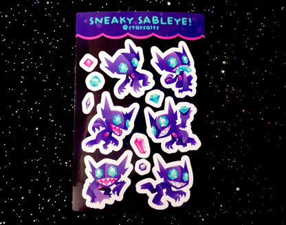 Sneaky Sableye Sticker Sheet