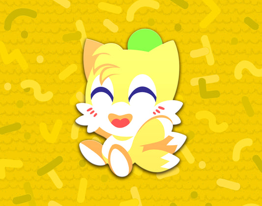 Yellow Chao Dyed Enamel Pin