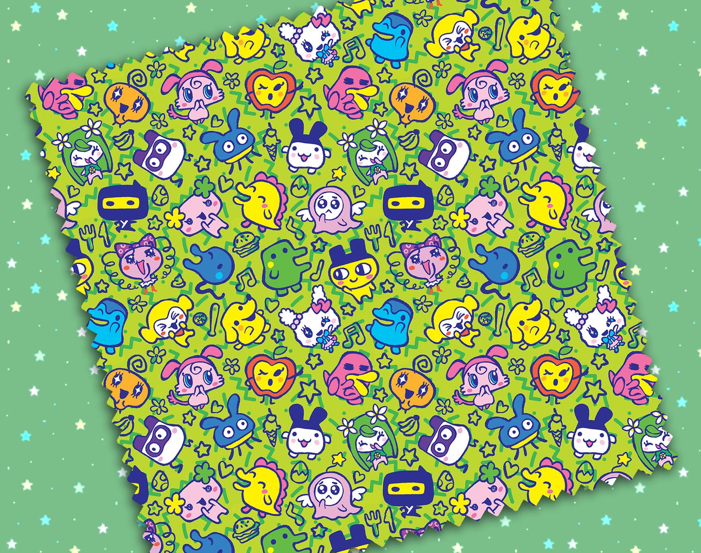Tamagotchi Time Microfiber Cloth