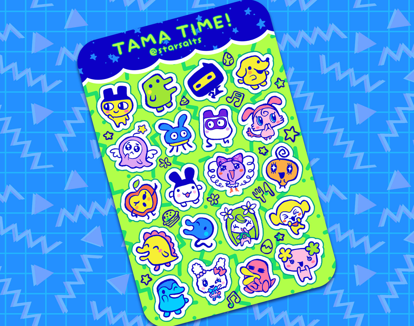 Tamagotchi Sticker Sheet