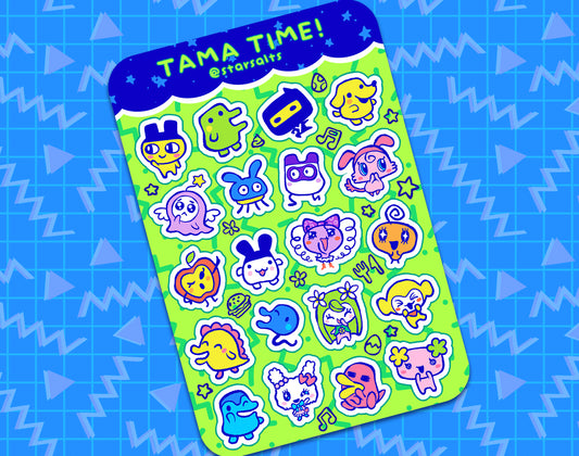 Tamagotchi Sticker Sheet