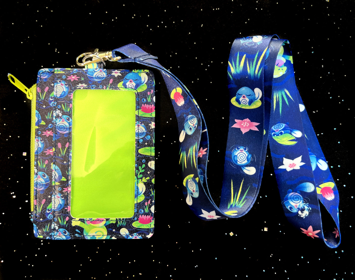 Poliwag Pond ID Wallet + Lanyard