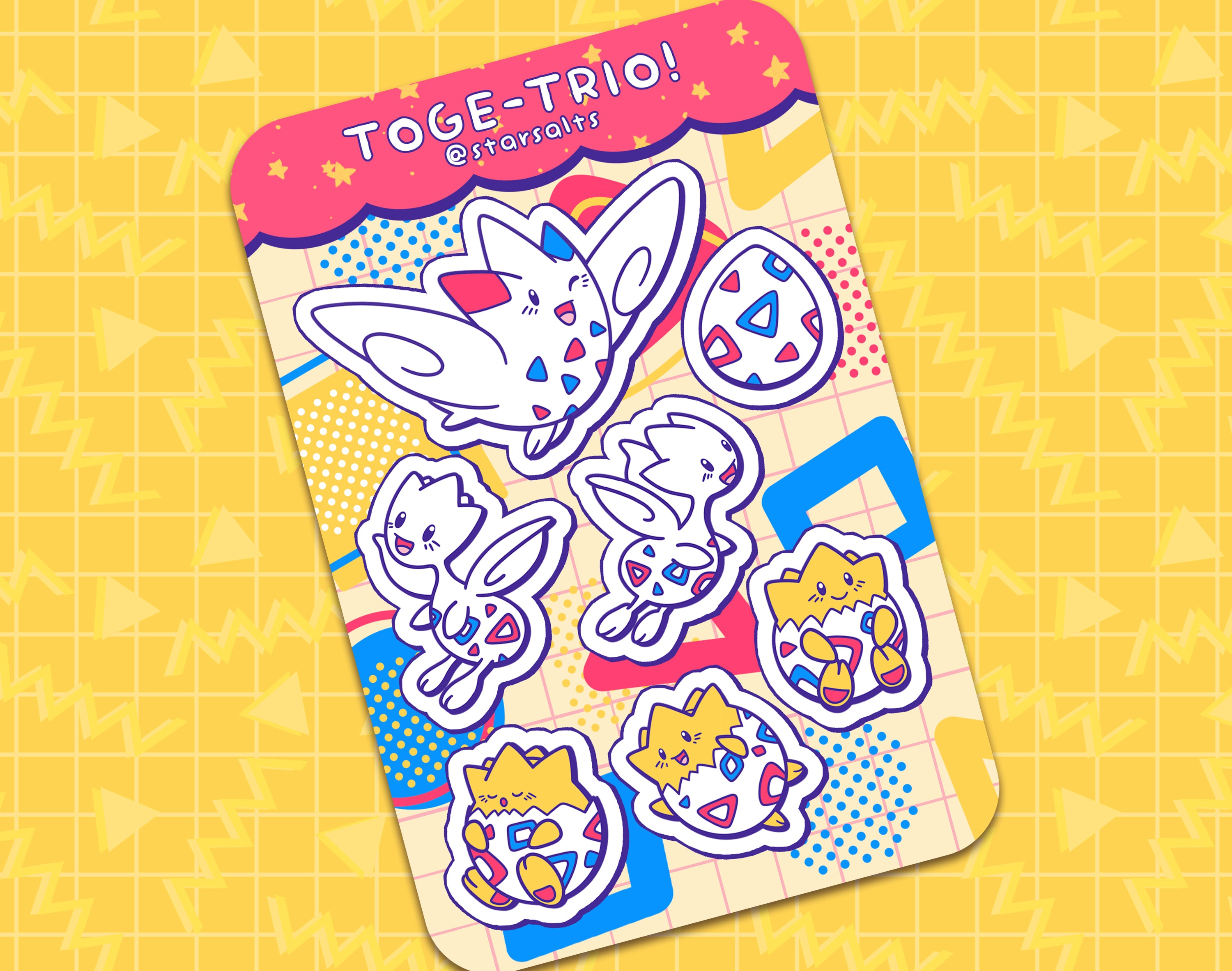 Toge-Trio Sticker Sheet – Star⭑Salts