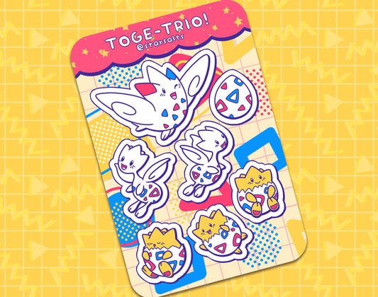 Toge-Trio Sticker Sheet