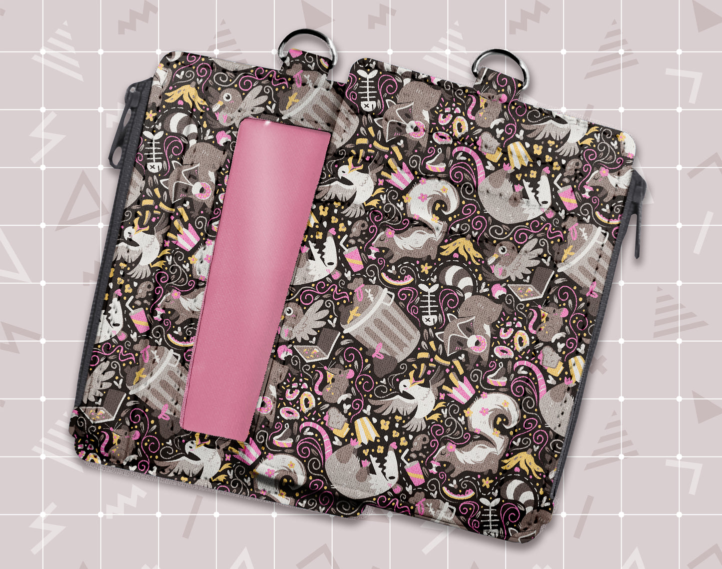 Trash Mammals ID Wallet + Lanyard