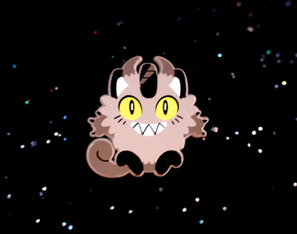 Galarian Meowth Dyed Enamel Pin