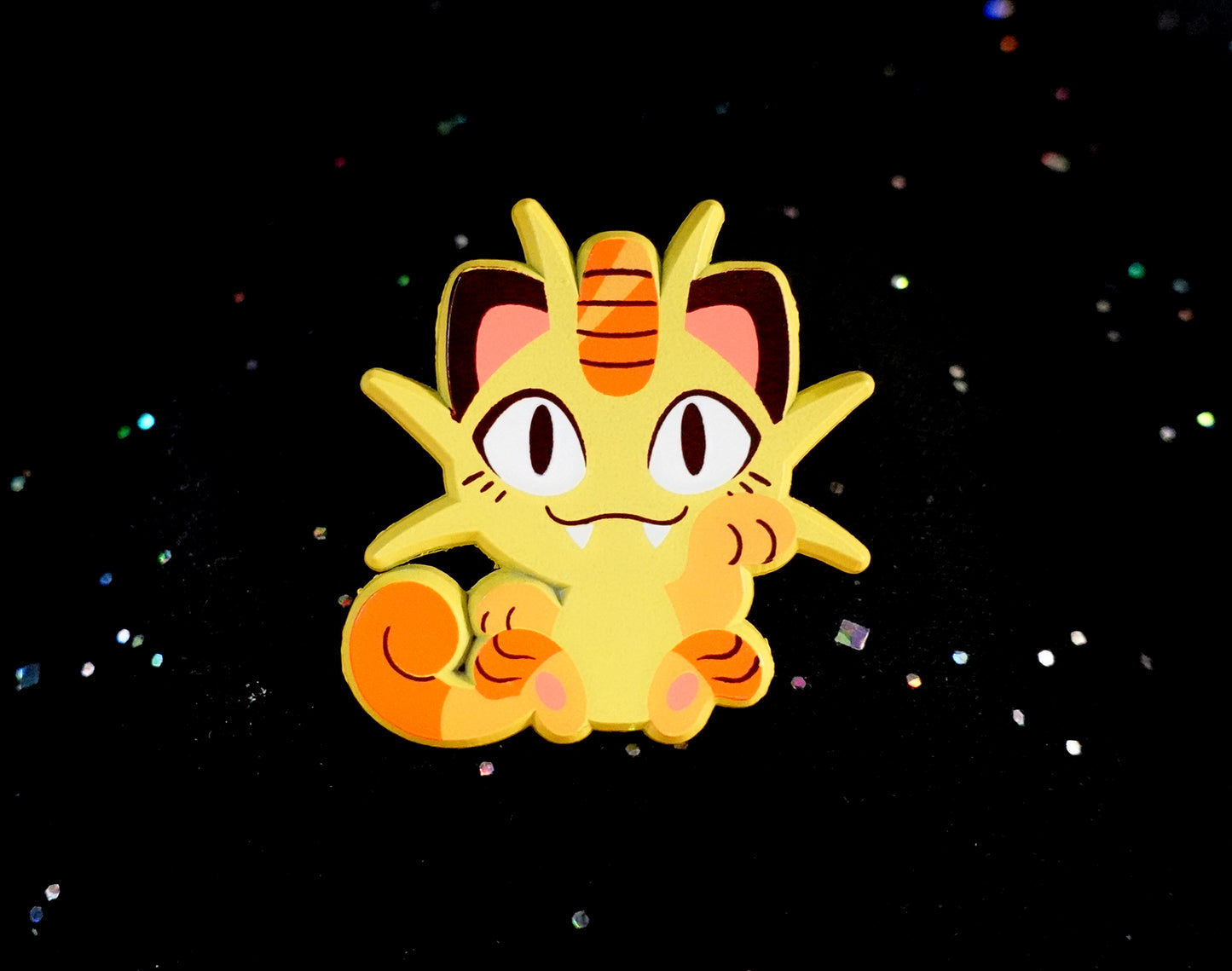 Meowth Dyed Enamel Pin