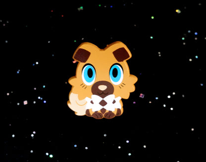 Rockruff Dyed Enamel Pin