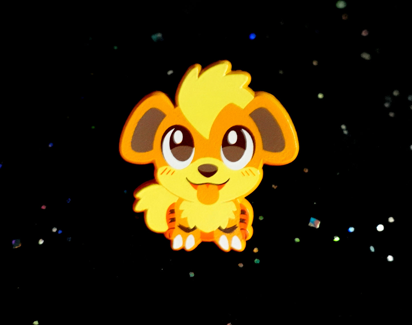 Growlithe Dyed Enamel Pin