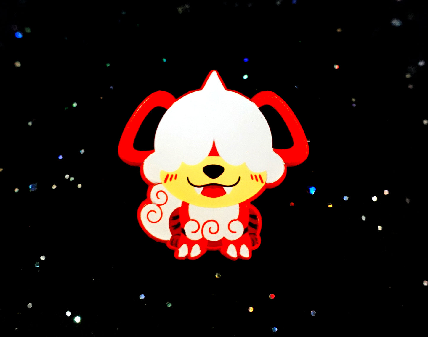Hisuian Growlithe Dyed Enamel Pin