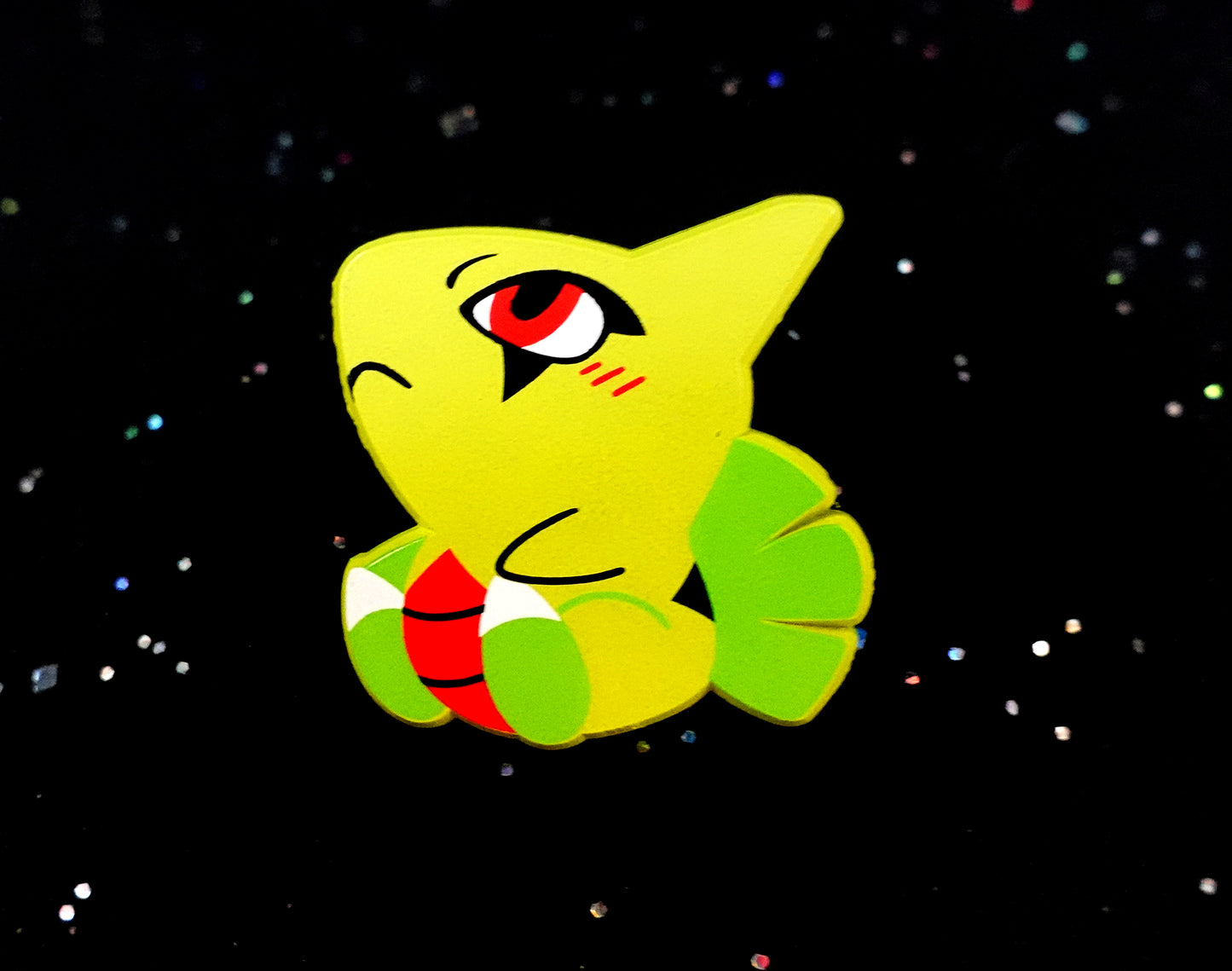 Larvitar Dyed Enamel Pin