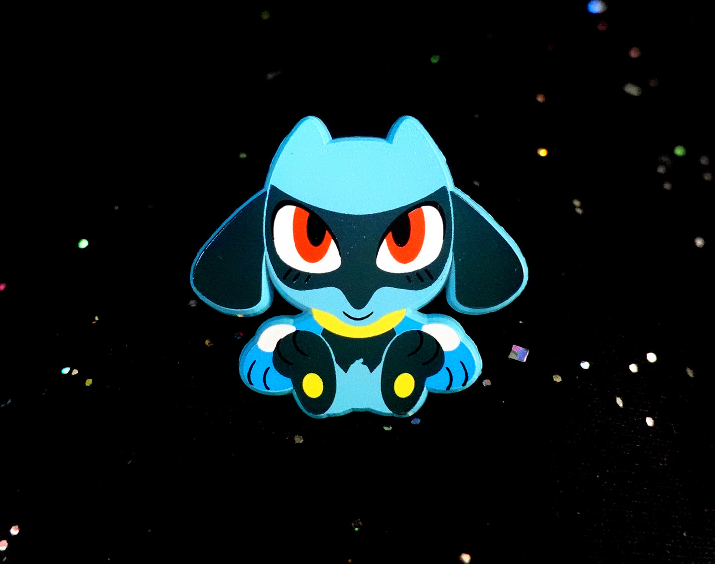 Riolu Dyed Enamel Pin