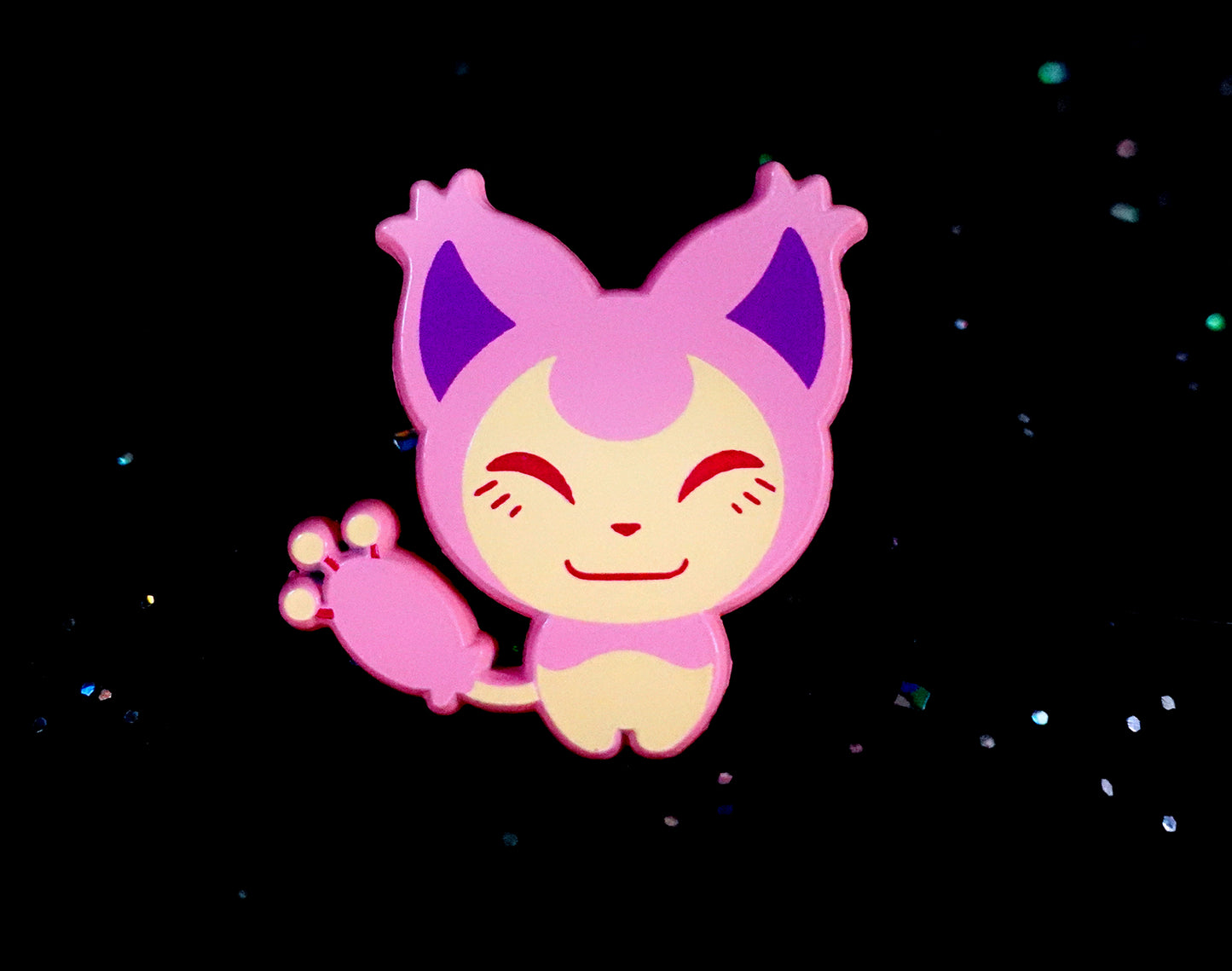 Skitty Dyed Enamel Pin