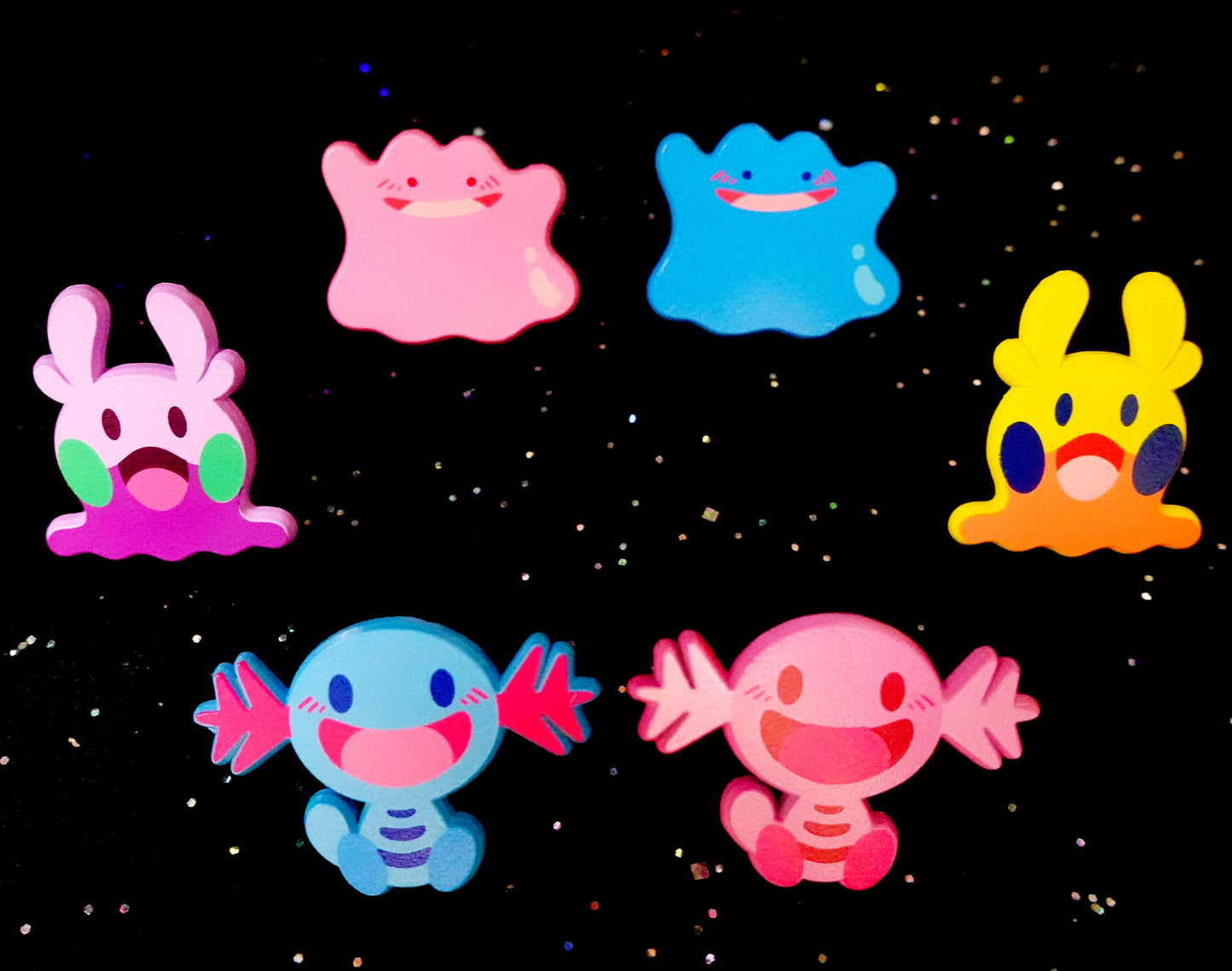 Wooper Dyed Enamel Pin