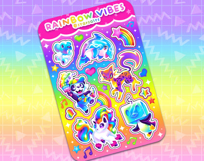 Rainbow Vibes Sticker Sheet