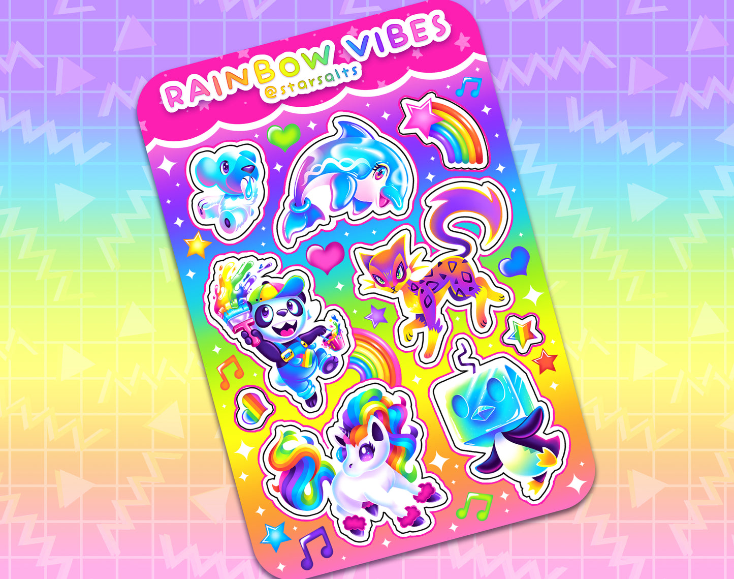 Rainbow Vibes Sticker Sheet