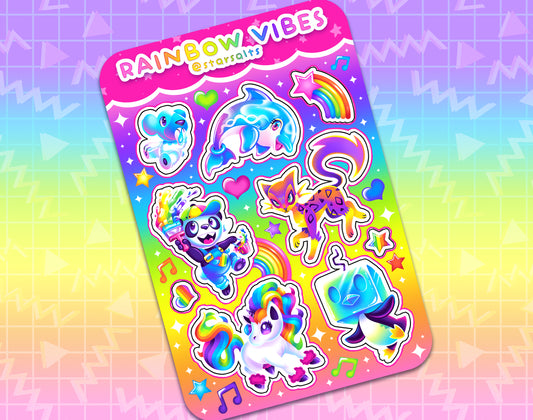 Rainbow Vibes Sticker Sheet