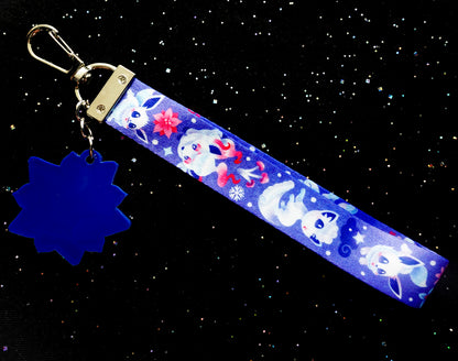 Frosty Foxes Lanyard Wristlet