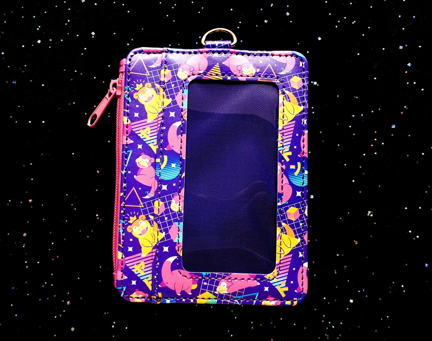Slowpoke Vibes ID Wallet + Lanyard