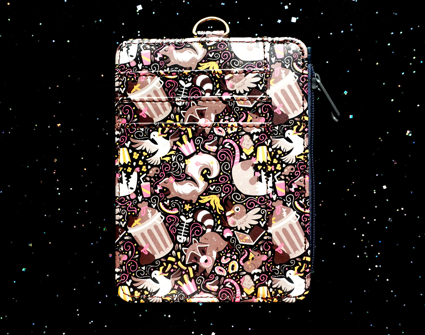 Trash Mammals ID Wallet + Lanyard