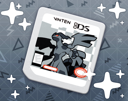 White DS Dyed Enamel Pin