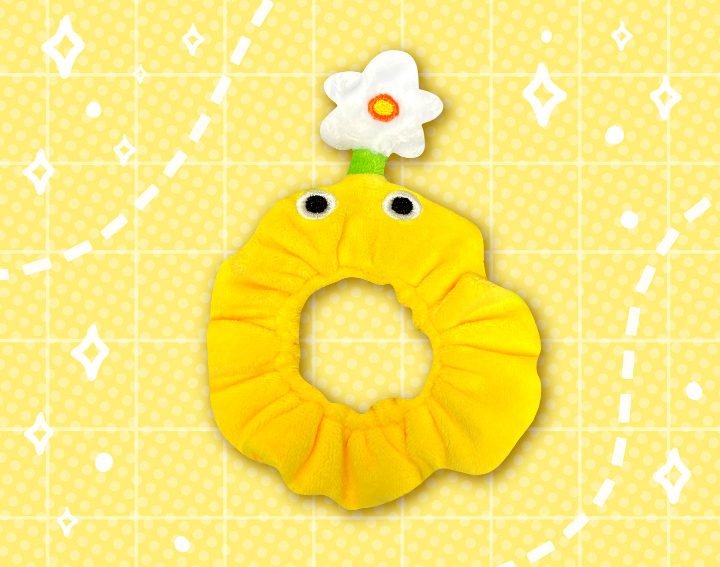 Yellow Pikmin Plush Scrunchie