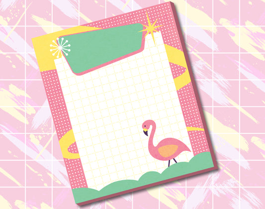 Flamingo Garden Notepad