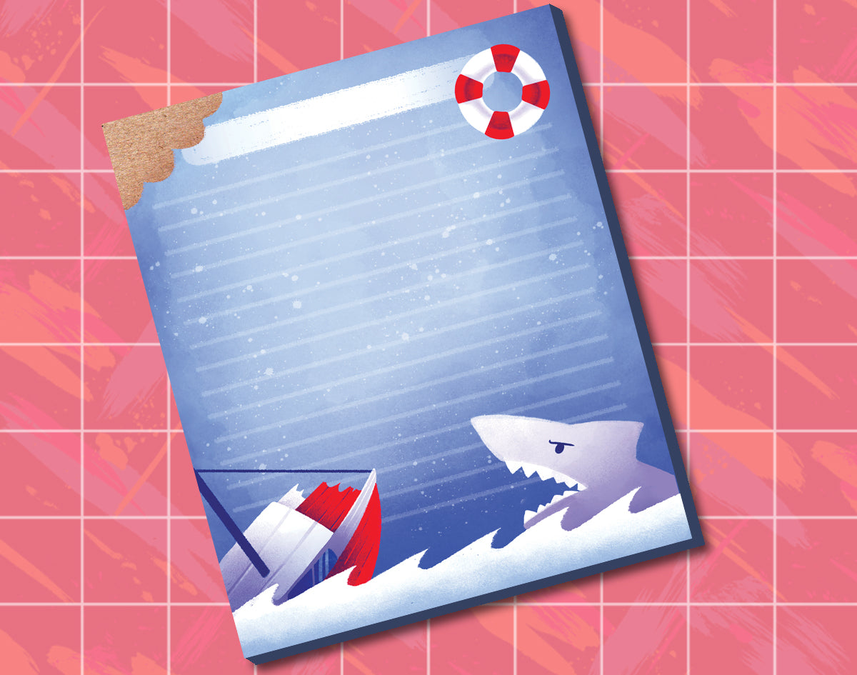 Shark Attack!! Notepad